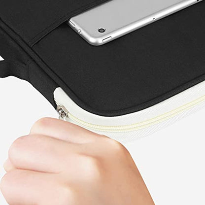 Document Organizer Bag, 13.8x9.8in A4 File Folder Carrying Case (Black) - color: Black