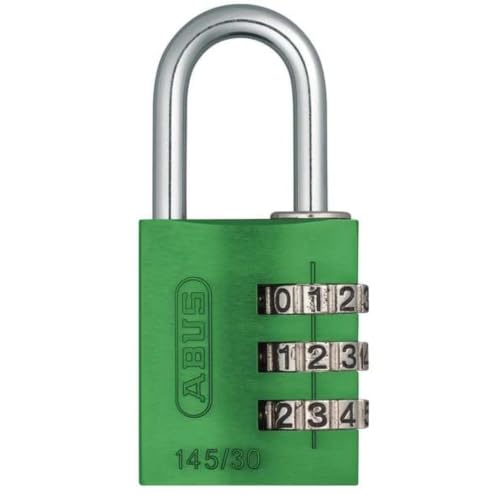 ABUS 145/30 Non-TSA Combination Lock for Hard Cases, Luggage, Resettable - color: Green, size: 30 mm