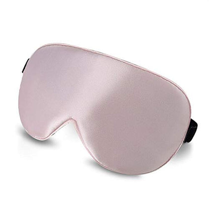 Alaska Bear Mulberry Silk Sleep Mask, Cool and Smooth, Pink - color: Pink