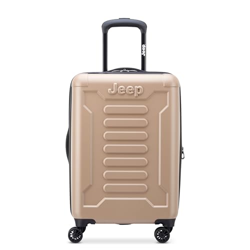 Jeep JH004C Hardside Expandable Luggage with Spinner Wheels, Beige, Carry-On 20 Inch - color: Beige, size: Carry-On 20 Inch