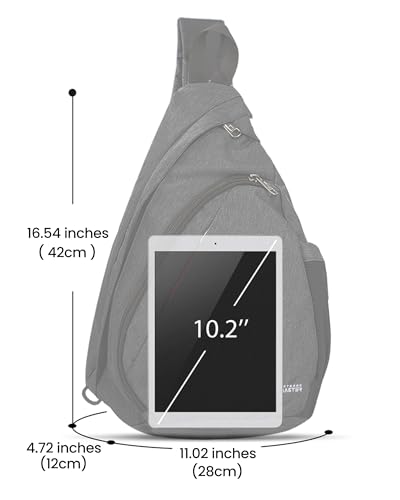 OutdoorMaster Sling Bag, Hiking Daypack, Crossbody Shoulder Chest Urban - color: Gray