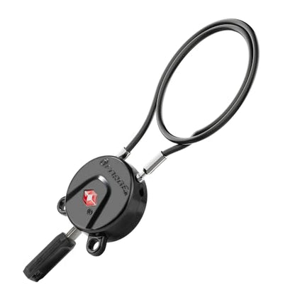 Forge TSA Approved Luggage Locks, Ultra-Secure Dimple Key Travel Lock, Extra long-15'' Cable Locks with Zinc Alloy Body - size: 15'' Long Cable Lock
