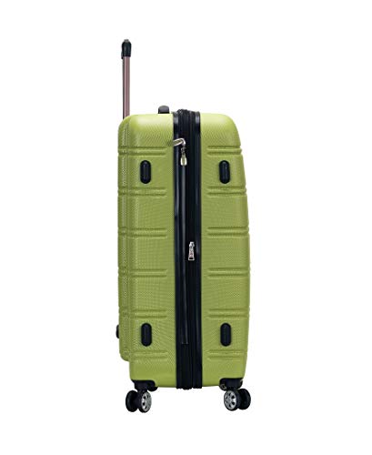 Rockland Melbourne Hardside 3 Piece Expandable Spinner Wheel Luggage Set, (20"/24"/28"), Lime - color: Lime, size: 3 Piece (20"/24"/28")