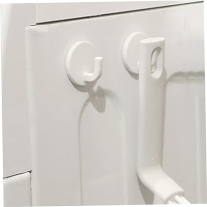 MAGICLULU 6pcs Self-Adhesive Wall Hooks for Kitchen and Bathroom Strong Adhesive Hanging Hooks for Towels Bags Keys No Drill Easy Installation for Home Organization