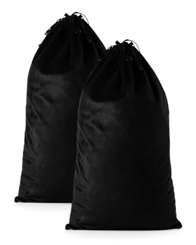 2 Pcs Shoe Bags for Travel, Large Boot Bag, Black Beauty, 21.2x13.3 Inch - color: Black Beauty, size: 21.2"x13.3"