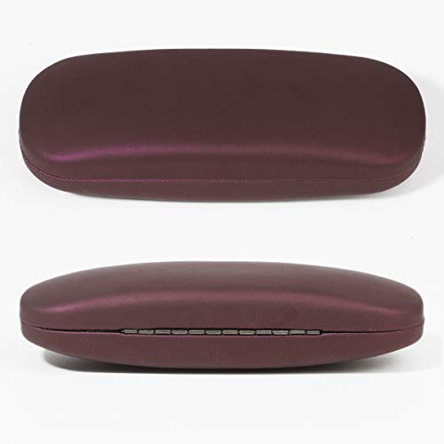 RayLove Unisex Hard Shell Eyeglasses Cases, Protective Case For Glasses - color: Brown