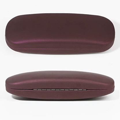 RayLove Unisex Hard Shell Eyeglasses Cases, Protective Case For Glasses - color: Brown