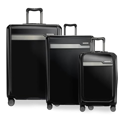 Ricardo Beverly Hills Brentwood Hardside Luggage Collection – Expandable Suitcases with Wheels and TSA Lock, 3-Piece Set with FastAccess Carry-on, Onyx - color: Onyx, size: 3-Piece Set (21" FastAccess Carry-on, 25" & 29")