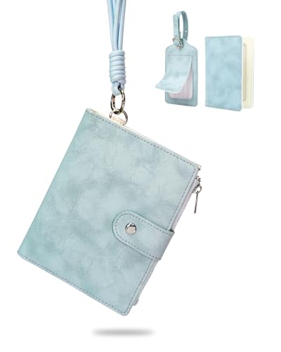 Passport Holder for Travel, Rfid Passport Wallet with Zipper - color: Coastal Tides