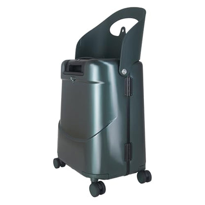MiaMily Kids Ride-On Carry On Luggage, Hard Shell Suitcase - color: Forest Green