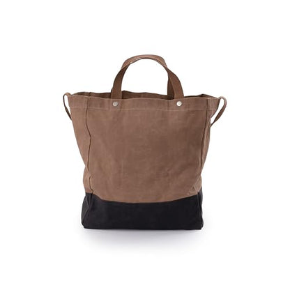 Barebones Neelum Large Waxed Canvas Tote Bags - Heavy Duty Canvas Bag and Reusable Grocery Bag - size: Oversized Tote (26L), style: Waxed Canvas