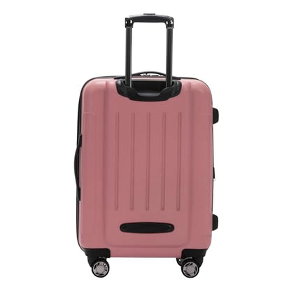 Kenneth Cole REACTION Renegade Luggage Expandable 8-Wheel Spinner Lightweight Hardside Suitcase, Peony, 20-Inch Carry On - color: Peony, size: 20-Inch Carry On