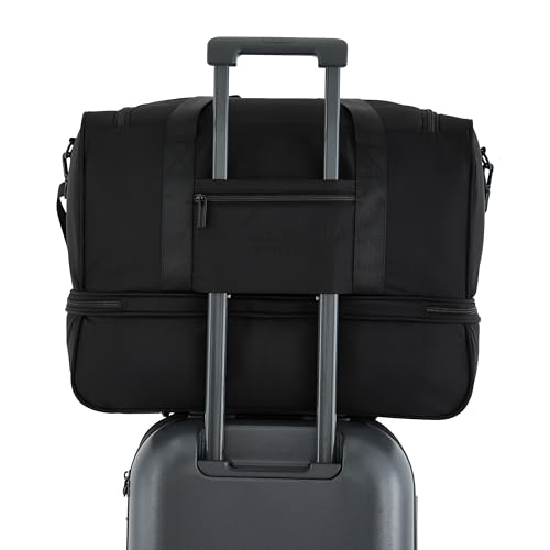Scotch & Soda Amsterdam Travel Duffel Bag, Black, 20-Inch - color: Black, size: 20-Inch