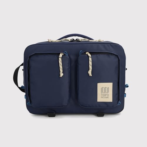 Topo Designs Global Briefcase + Travel Pack (Navy/Sahara) - color: Eco-friendly / Navy / Sahara