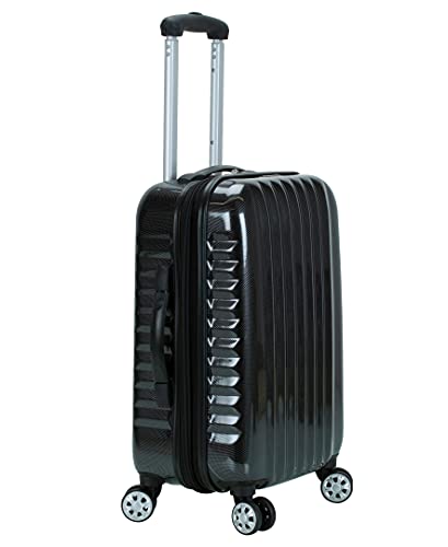 Rockland Melbourne Hardside Expandable Spinner Wheel Luggage, Carry-On 20", Carbon - color: Carbon, size: Carry-On 20"