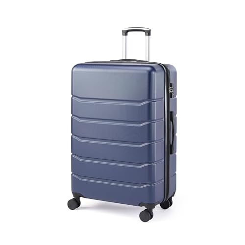 Simple Deluxe 20 Inch Hardside Carry On Luggage, Suitcase with Double Spinner Wheels & TSA Lock, Hard Shell Suitcase, Expandable Rolling Lightweight Luggage, Blue - color: Blue, size: 20 inch