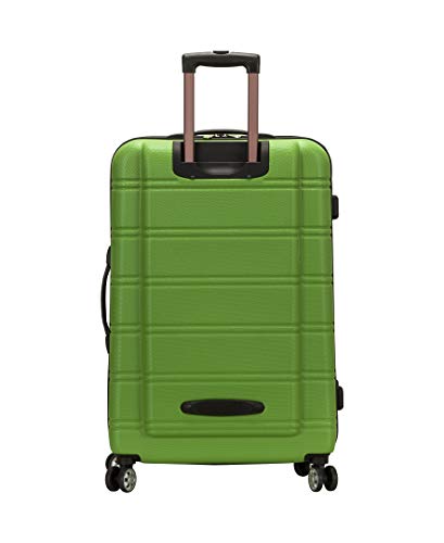 Rockland Melbourne Hardside 3 Piece Expandable Spinner Wheel Luggage Set, (20"/24"/28"), Green - color: Green, size: 3 Piece (20"/24"/28")