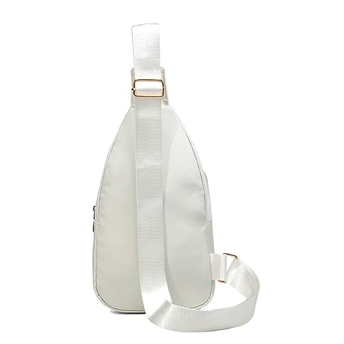 AOSTIHOT Small Crossbody Bags Sling Bag for Women Men, Casual Sling Backpack Cross Body Travel Hiking Backpack - color: C Beige