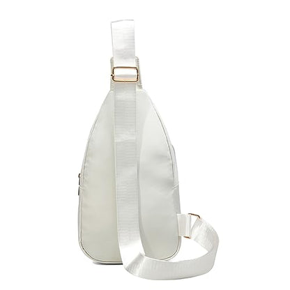 AOSTIHOT Small Crossbody Bags Sling Bag for Women Men, Casual Sling Backpack Cross Body Travel Hiking Backpack - color: C Beige