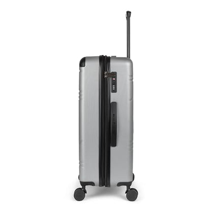 Quiksilver Rincon Suitcases Hardside Luggage with Spinner Wheels, Large 3-Piece Set (20/26/30) (Metallic Silver) - color: Metallic Silver
