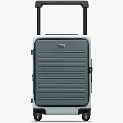 LEVEL8 Top Opening Carry on Luggage, 20 Inch Wide Handle Suitcase, Celadon - color: Celadon, size: 20Inch