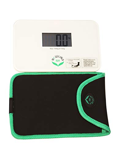 600 Super Mini Travel Bathroom Scale with Sleeve, Off-White - color: Off-White