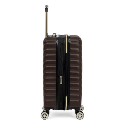 Kenneth Cole REACTION Madison Square Lightweight Hardside Chevron Expandable Spinner Luggage, Chocolate Brown, 2-Piece (20" Carry On + Sophie Backpack) - color: Chocolate Brown, size: 2-Piece (20" Carry On + Sophie Backpack)