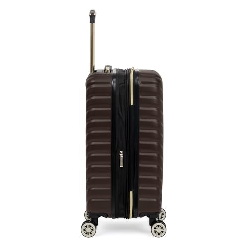 Kenneth Cole REACTION Madison Square Lightweight Hardside Chevron Expandable Spinner Luggage, Chocolate Brown, 2-Piece (20" Carry On + Sophie Backpack) - color: Chocolate Brown, size: 2-Piece (20" Carry On + Sophie Backpack)