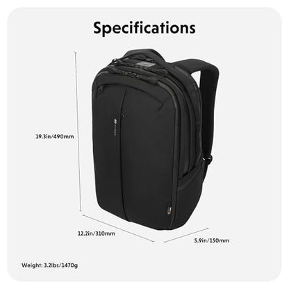 HyperPack Pro 22L Slim Travel Backpack with 'Find My' Compatibility - Fits up to 16” Laptop. Anti Theft w/RFID Protective Pocket. - style: Hyperpack Pro
