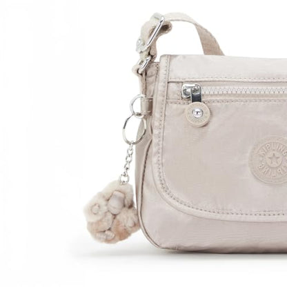 Kipling Sabian Printed Crossbody Mini Bag - color: Metallic Glow, size: 7.75''L x 5.75''H x 3.5''D