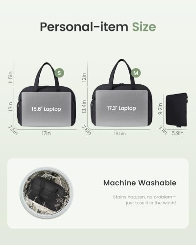 LOVEVOOK Small Gym Bag for Women with Tumbler Holder & Shoe Compartment - color: Black, size: Medium-18.5"