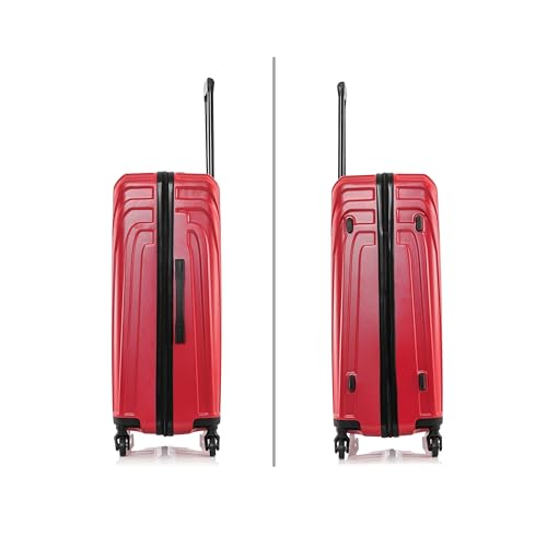 InUSA VASTY 24-Inch Medium Hardside Spinner Luggage Lightweight Red - color: Red, size: 24 Inch