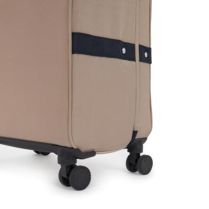 Kipling Women's Spontaneous Large 31-Inch Softside Spinner Wheel Luggage, Integrated TSA Accepted Lock - color: Soft Taupe C, size: Large