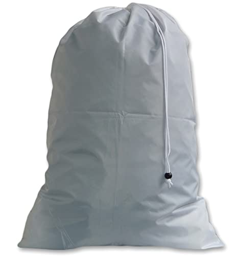 Big Laundry Bags with Drawstrings, Color: Silver, Size: 30x45 - color: Silver