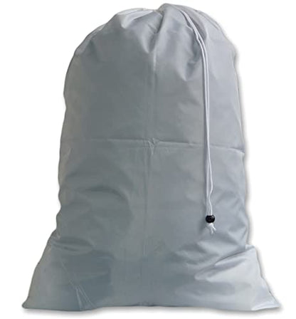Big Laundry Bags with Drawstrings, Color: Silver, Size: 30x45 - color: Silver