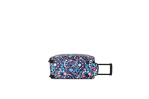 Lucas Designer Carry On Luggage Collection - Lightweight Pattern 22 Inch Duffel Bag- Weekender Overnight Business Travel Suitcase with 2- Rolling Wheels (NAVY, 22in) - color: NAVY