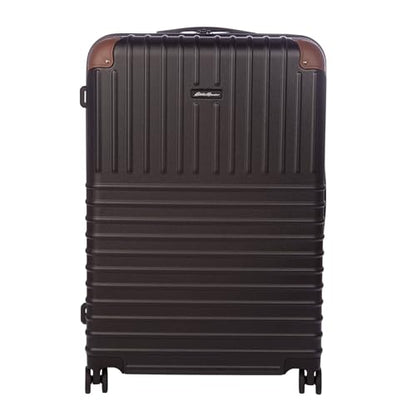 Eddie Bauer Strata Luggage | Hardside | Spinner Wheels | Expandable | Lightweight | Travel Essentials, Black, 30" (Check-In) - color: Black, size: 30" (Check-In)