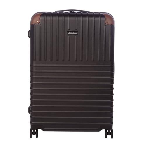 Eddie Bauer Strata Luggage | Hardside | Spinner Wheels | Expandable | Lightweight | Travel Essentials, Black, 30" (Check-In) - color: Black, size: 30" (Check-In)