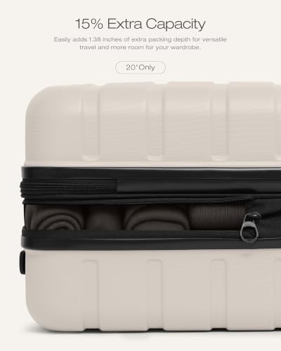 Coolife Luggage Set, 3 Piece Lightweight Durable Hardshell, Matte White - color: Matte White