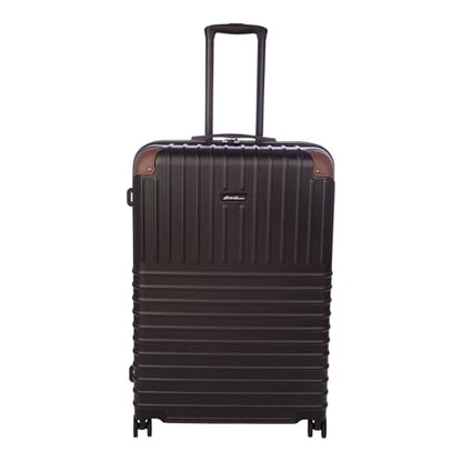 Eddie Bauer Strata Luggage | Hardside | Spinner Wheels | Expandable | Lightweight | Travel Essentials, Black, 30" (Check-In) - color: Black, size: 30" (Check-In)