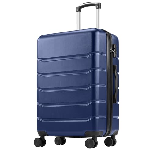 OLIXIS 29 Inch Luggage, Hardside Checked Suitcase with Spinner Wheels, Lightweight ABS Hard Shell Travel Luggage, TSA Approved Lock, Expandable Large Suitcase for Business & Travel–Blue - color: Blue, size: 29 IN