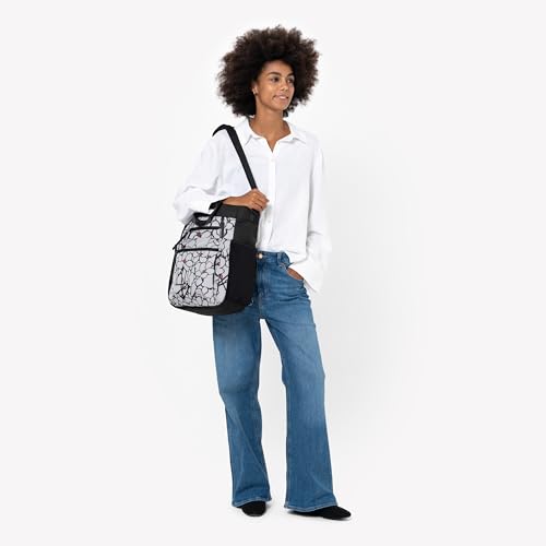 Sherpani Soleil, Anti Theft Convertible Backpack Tote (Sakura) - color: Floral Grey