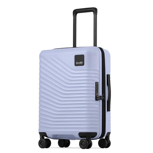 Coolife Luggage Carry-On, Lightweight PC Hardside Suitcase, 20-Inch, Black - color: Light Purple, size: Carry-On 20-Inch
