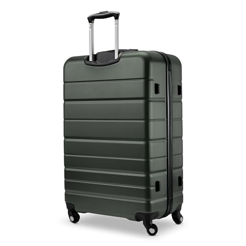 Skyway Epic 2.0 Hardside Lightweight and Durable ABS Shell Luggage, Spacious with 8-Wheel Spinners, Comfort Grip with Telescoping Handle, Men and Women, Thyme, 2-Piece Set (20,28) - color: Thyme, size: 2-Piece Set (20, 28)