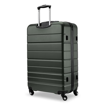 Skyway Epic 2.0 Hardside Lightweight and Durable ABS Shell Luggage, Spacious with 8-Wheel Spinners, Comfort Grip with Telescoping Handle, Men and Women, Thyme, 2-Piece Set (20,28) - color: Thyme, size: 2-Piece Set (20, 28)