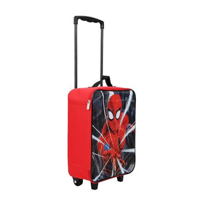 Bioworld Spider-Man Web 14" Youth Soft Sided Luggage - color: Spider-Man Web Red