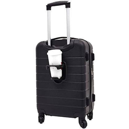 Wrangler Smart Spinner Hardside Luggage, 2 Piece Set, Black - color: Black, size: 2 Piece Set