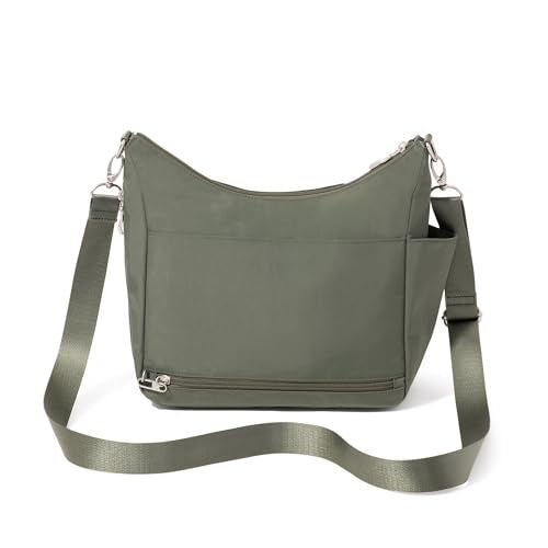 Baggallini Modern Everywhere Crossbody Bag for Women 11x9x4.5 Rfid Hobo Bag - color: Thyme