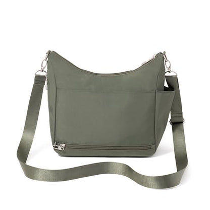Baggallini Modern Everywhere Crossbody Bag for Women 11x9x4.5 Rfid Hobo Bag - color: Thyme