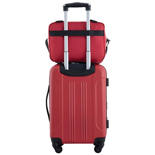 Travelers Club Chicago Hardside Expandable Spinner Luggage, Red, 3 Piece Set - color: Red, size: 3-Piece Set